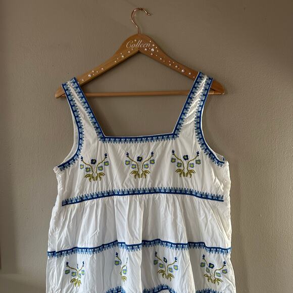 English Factory Women's Embroidered Midi Dress Size Large - Picture 9 of 10